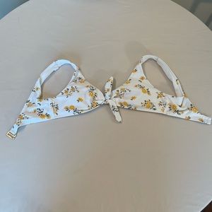 Yellow Floral Hollister Swim Women’s Bikini Top